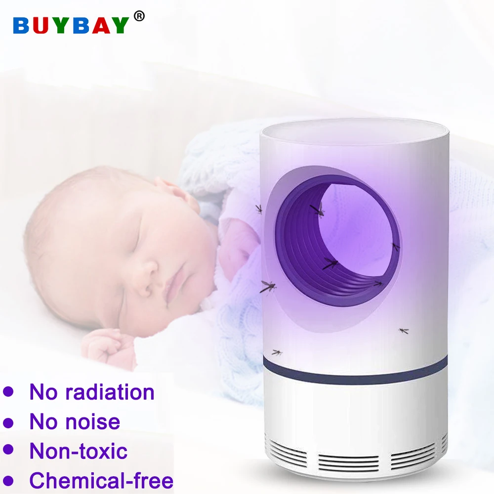 

USB Photocatalytic Mosquito Killer Lamp UV Light Electric Mosquito Killer Safe Efficient Insect Killer Fly Bug Zapper Trap Lamp