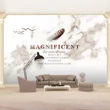 Индивидуальное изготовление, большая настенная живопись Европейский Креативный английский джаз белый мрамор ТВ спальня гостиная столовая обои для рабочего стола