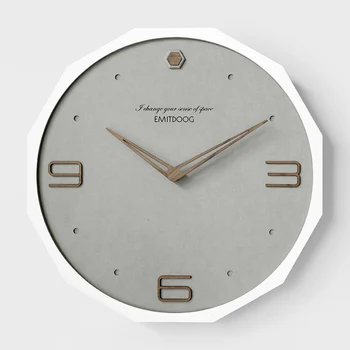 

Creative Nordic Bedroom Wall Clock Gray Analog Watch Modern Design Wall Clocks Decorative Watches Living Room Wall Clock II50BGZ