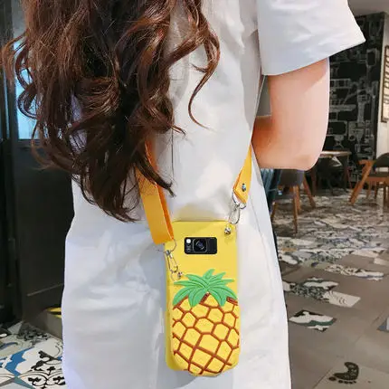 BL Кошелек на молнии с рисунком, чехол для телефона samsung Galaxy Note 8, 9, 10 Pro, S7 Edge, S8, S9 plus, S10, 5G, S10E, милый мягкий силиконовый чехол - Цвет: BL