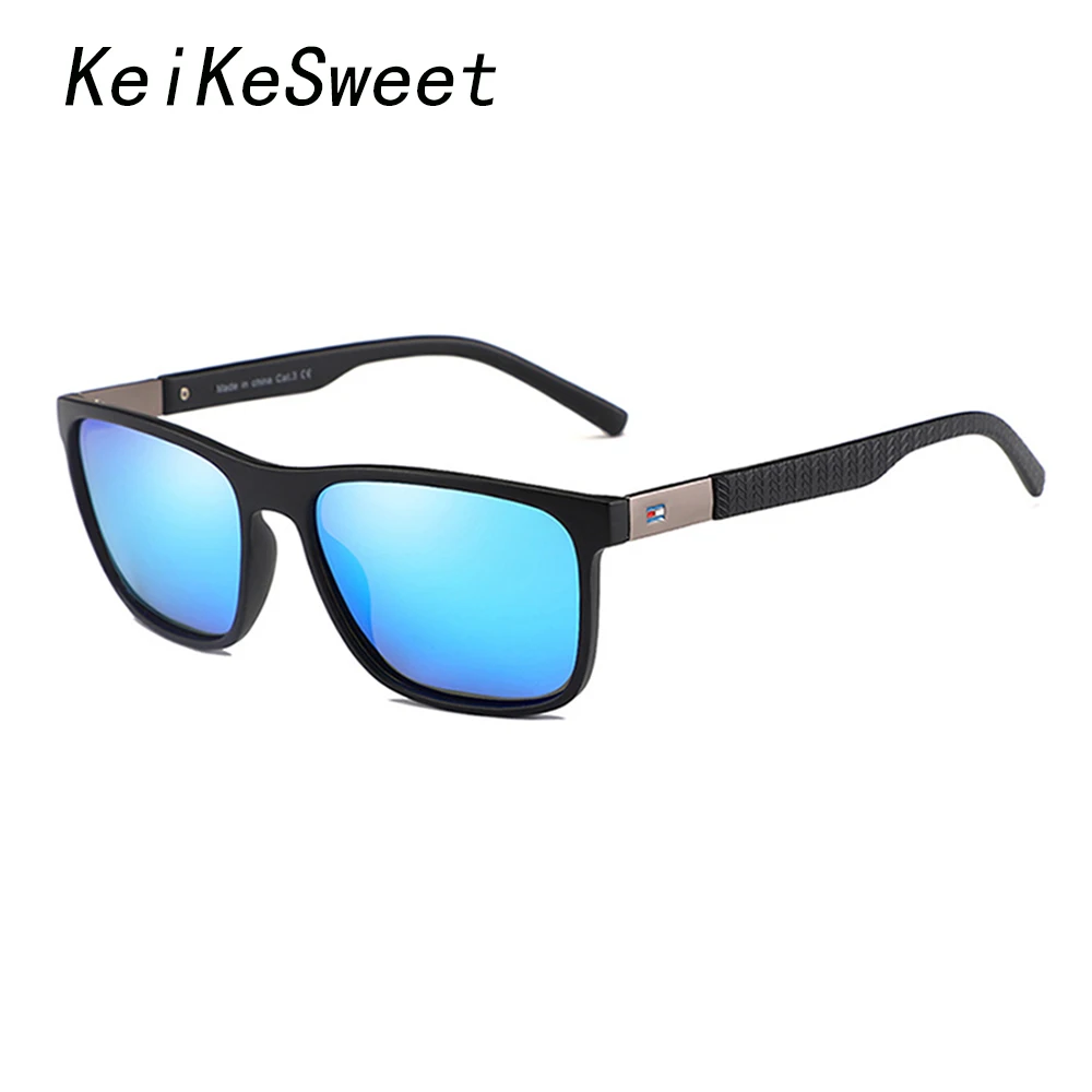 KeiKeSweet поляризованные мужские верхние квадратные оттенки очки для вождения