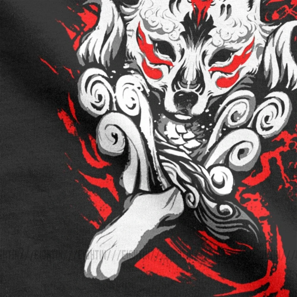 Мужская футболка Okami Sep, хипстерская футболка с коротким рукавом, топы с круглым вырезом, хлопок, классические футболки