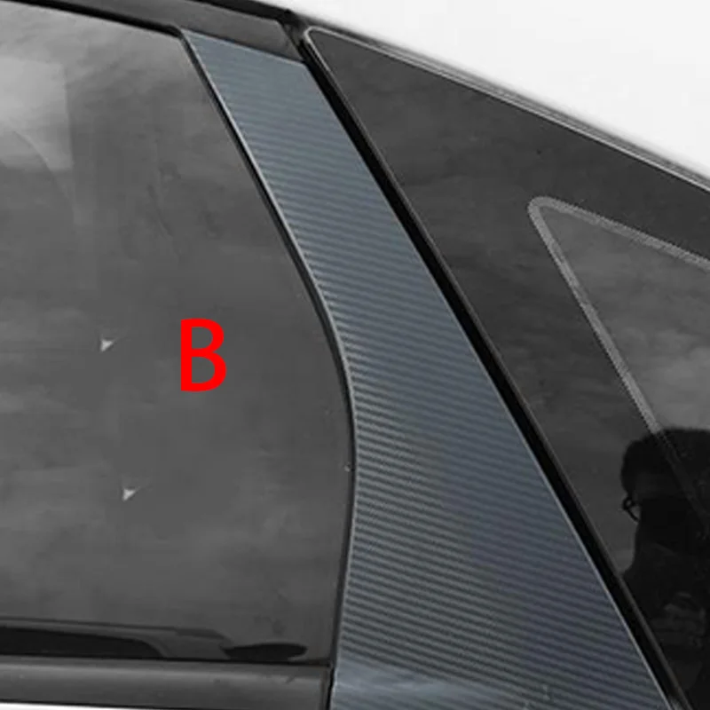 Автомобильная оконная Центральная колонна наклейка отделка внешняя декоративная пленка автомобильные аксессуары для Fo rd Focus