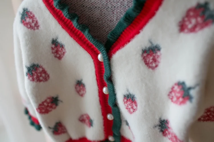 Детский шерстяной свитер куртка с цветочным рисунком осенне-зимнее пальто детские топы, модная верхняя одежда для малышей Кардиган, вязаная одежда для маленьких девочек