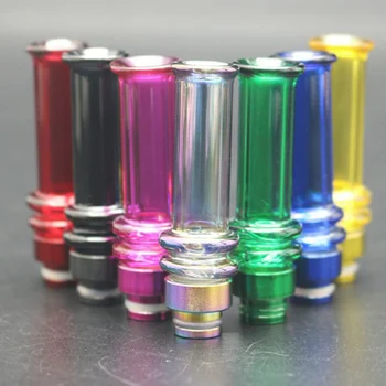 

Stainless Steel Vape 510 Drip Tip with Long Straight Glass Tube for e-Cigarette Vaporizer Atomizer