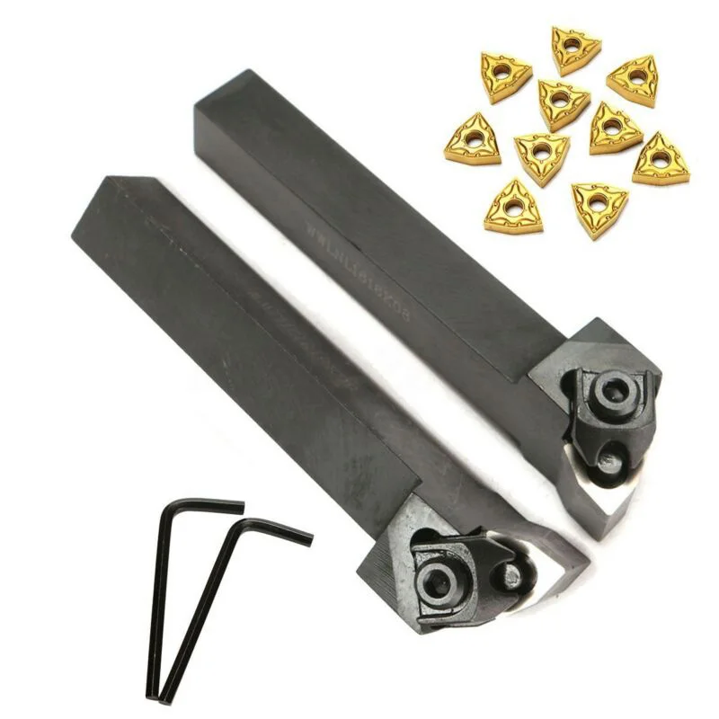 

Insert Lathe Turning Tool Holder Wrenches Insert Set WWLNR1616H08 + WWLNL1616H08 + WNMG0804 High Quality Tool Parts