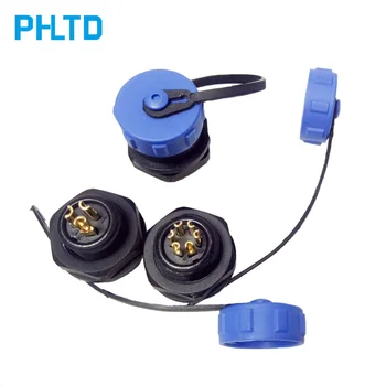 

Single Plug Connector Aviation Waterproof Plug SP13 / SP17 / SP 21 / Connector Rear Nut Plug with Blue Dust Cap