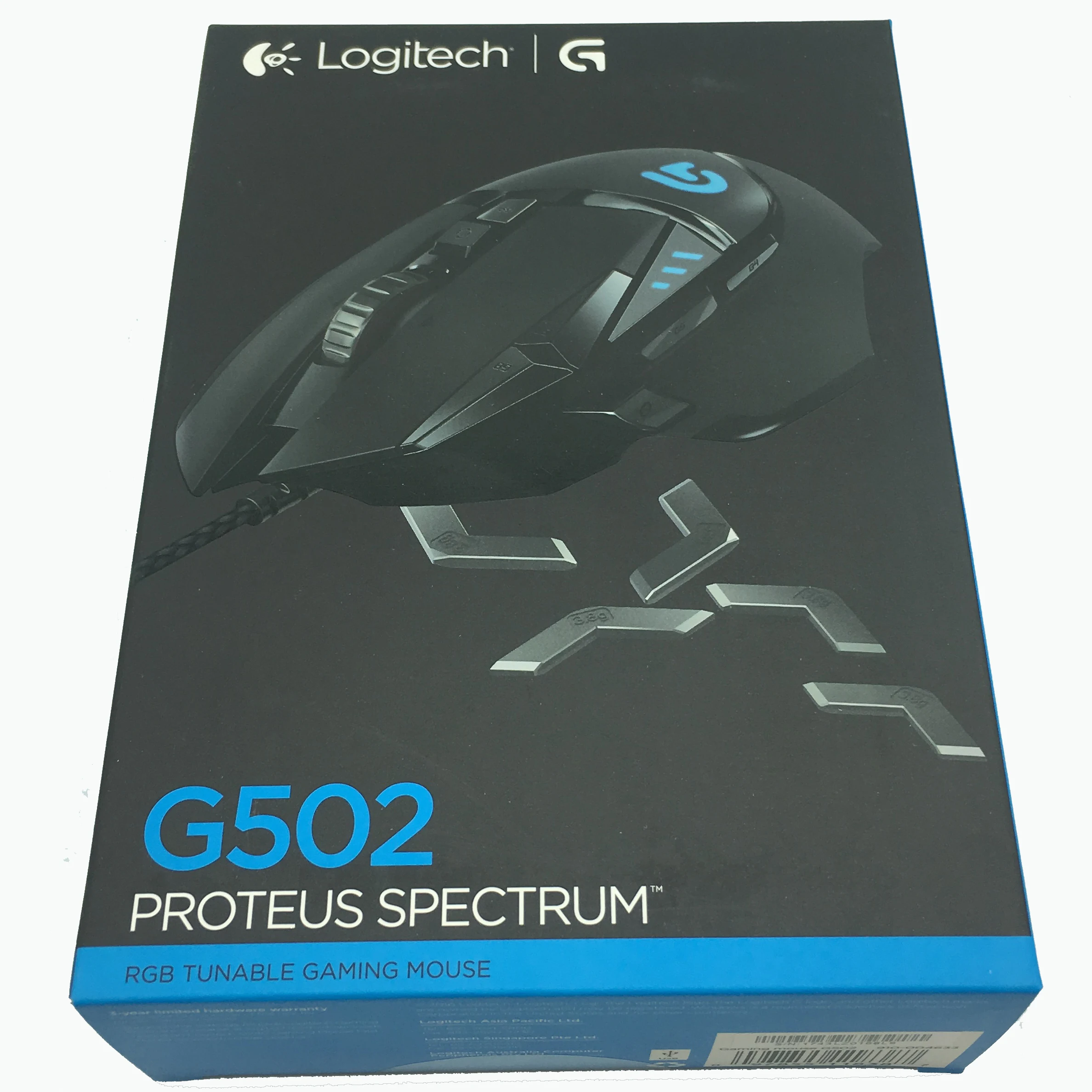 100% натуральная английский упаковка Logitech G502 RGB светодиодный Proteus спектра