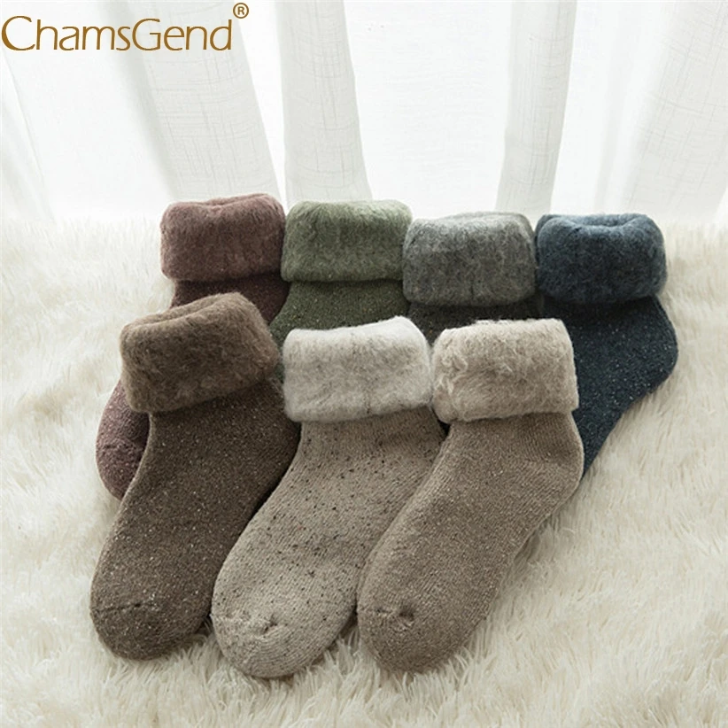 Дизайн; 1 пара; Женские однотонные уплотненные теплые носки для холодной зимы; флисовые Носки до лодыжки; домашняя обувь; 910