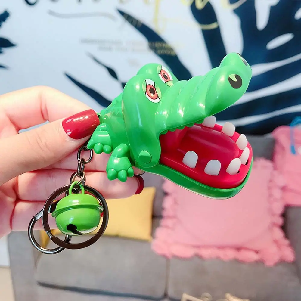 Crocodile Mouth Dentist Game Biss Fingertasche  Tasche Gurt Schlüsselanhänge Neu 