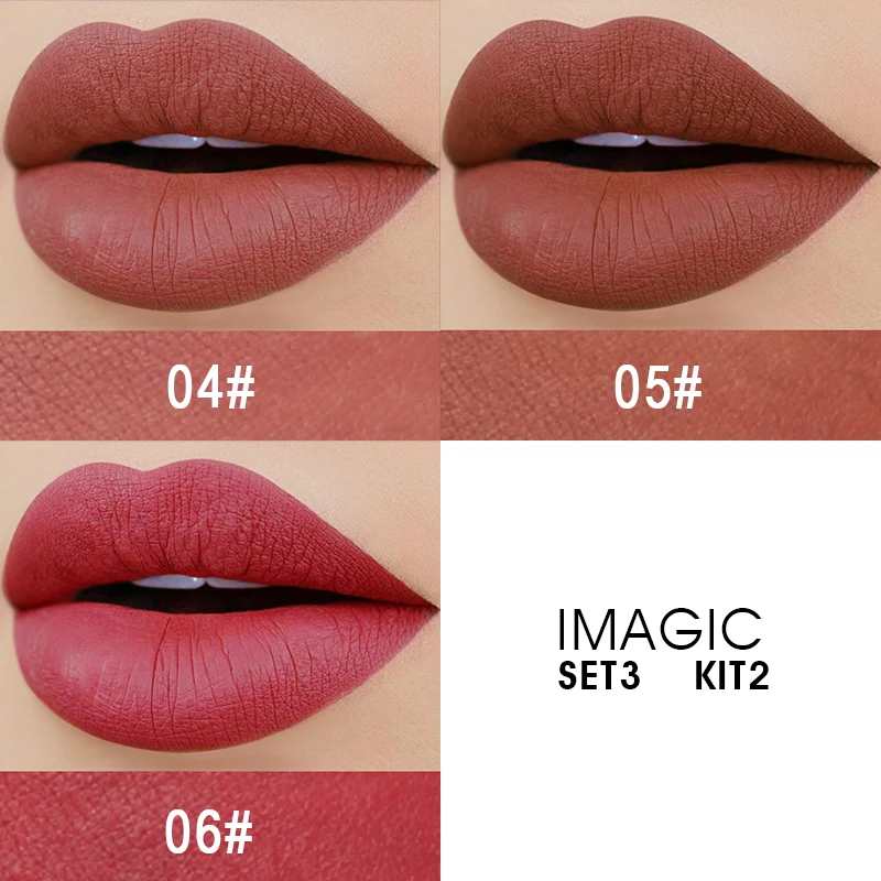 IMAGIC матовая губная помада 3 шт. длинная губная помада с эффектом длительного увлажнения водостойкая губная помада набор подарок