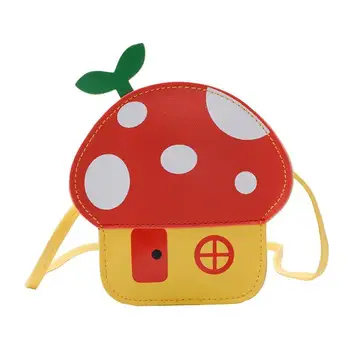 

Kids Girls Student mushroom Shoulder Crossbody bags handbags gifts toys Coins Bags
