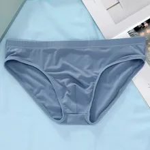 

Mens Sexy Comfortable Breathable Low-rise U-convex Briefs Underwear Underpants Solid Color Panties Briefs Bikini Sissy Panties