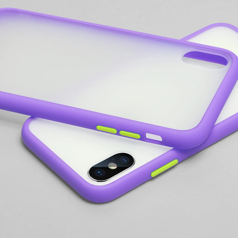 Anti-knock Silicone Phone Case For iPhone 11 Pro X XR XS Max 7 8 6 6s Plus Case Luxury Matte Hard Protective For iPhone 11 Case