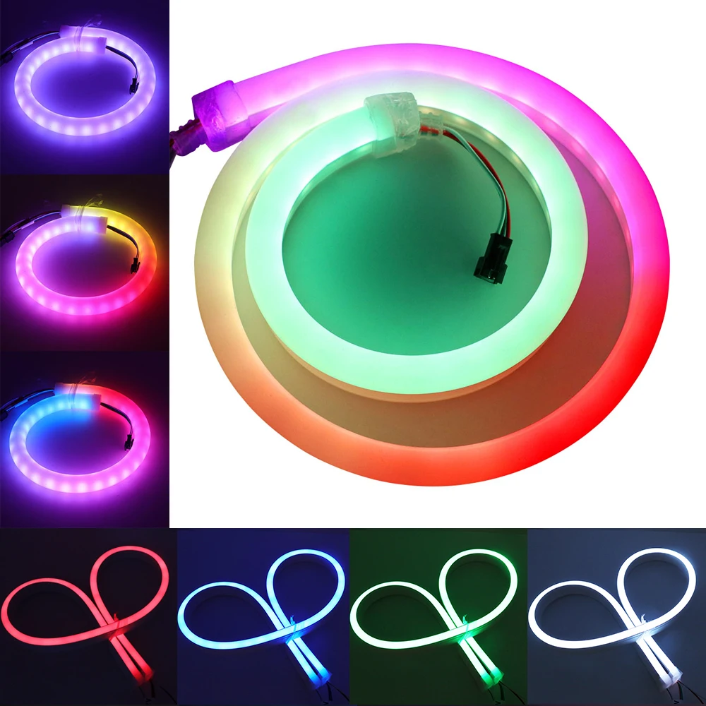 12 В WS2811 RGB неоновый светильник SMD5050 60 Светодиодный s/m светодиодный