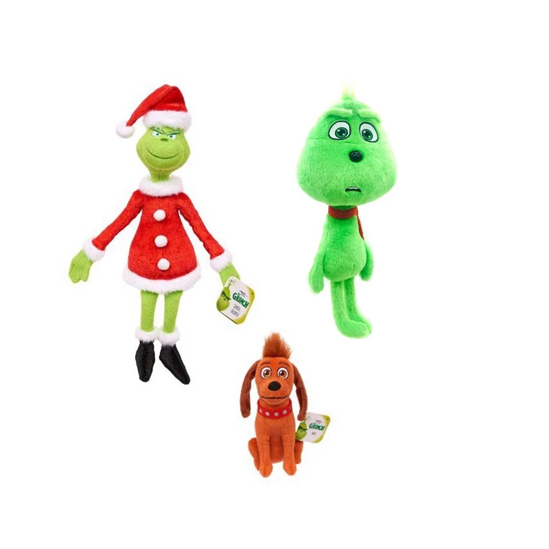 3 шт./лот Grinch милые мягкие плюшевые игрушки для детей Рождественский подарок |