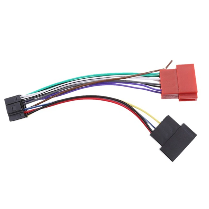 Wire Harness Adaptor Radio ISO Standard Connector Adapter 16 Pin Plug Cable Car Wire Cable Adapter