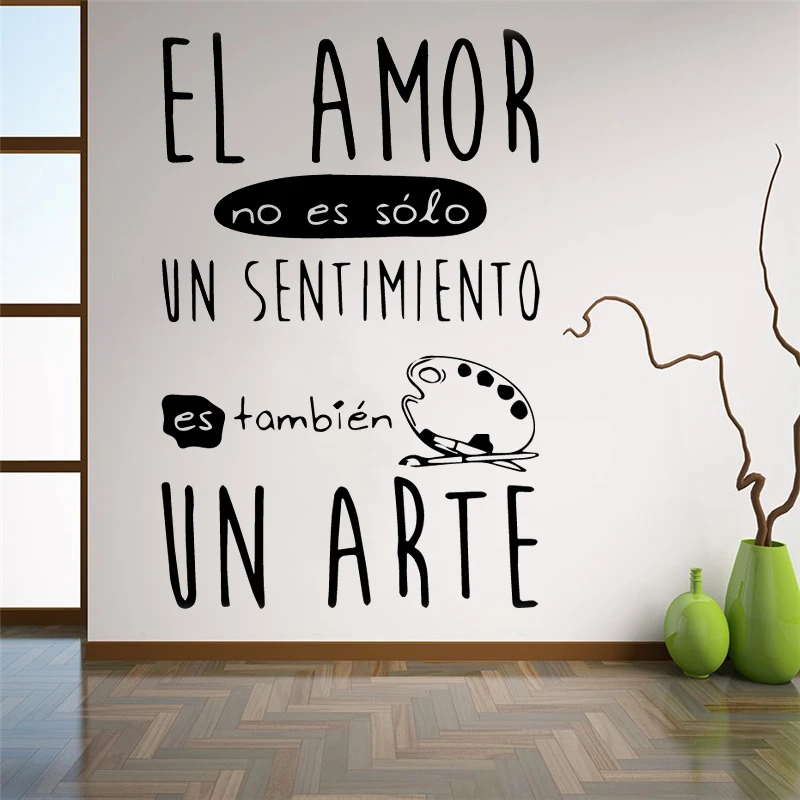 Amor Hijo Hermosas Español Frases Románticas Calcomanía De Vinilo Para  Pared Pegatinas Murales De Arte Para La Sala De Decoración De Dormitorio |  