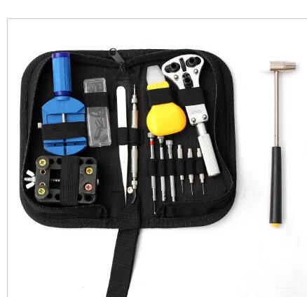 

Watch Tool Set 15 Pieces Transparent Disassembler Repair Watch Tool Bag Open Bottom Cover Changing Watch Strap Unloading Watch S
