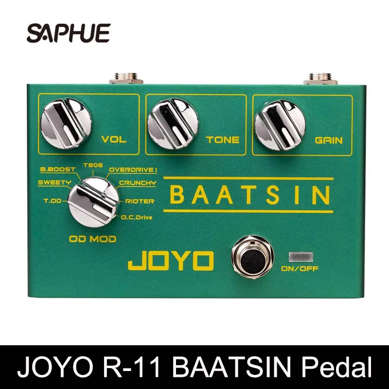 JOYO R-11 Baatsin искажения и педаль овердрайв мульти эффект чистый аналоговый цепь с 8