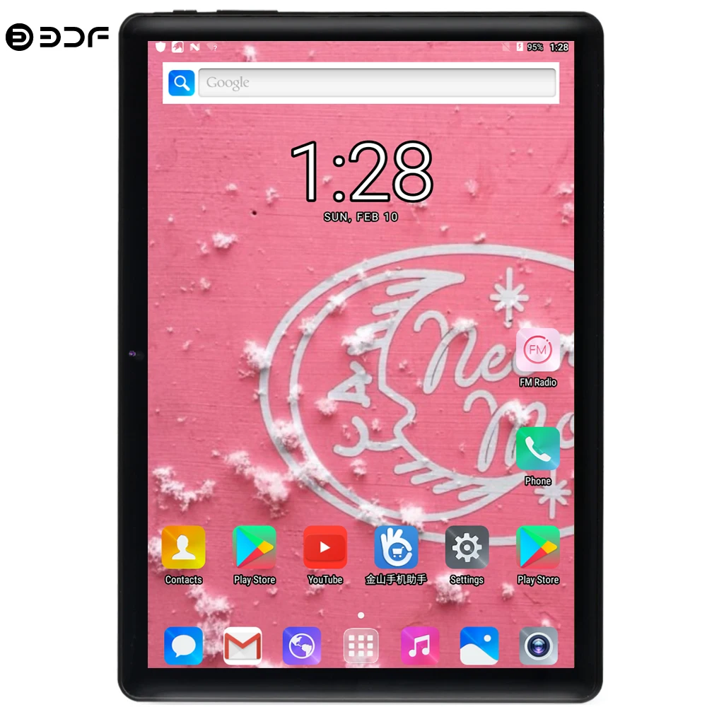 BDF 2021 новый планшетный ПК 10 дюймов Octa Core 2 Гб/32 ГБ Android 9 0 OS Tab с двумя sim картами 4G