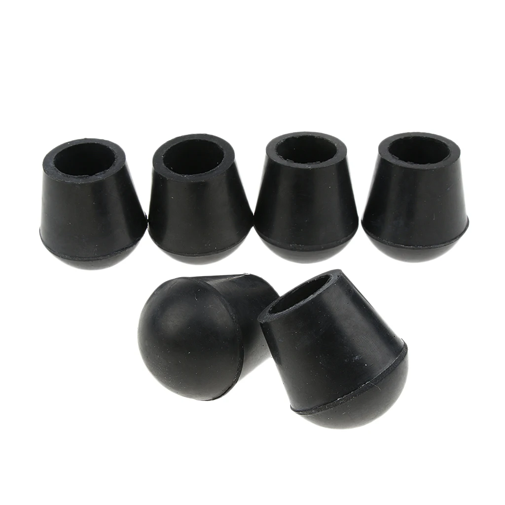 6x Durable Rubber Tip For Triangle Stool Crutches Cane Chair 7/8" Gray Black Crutch AliExpress