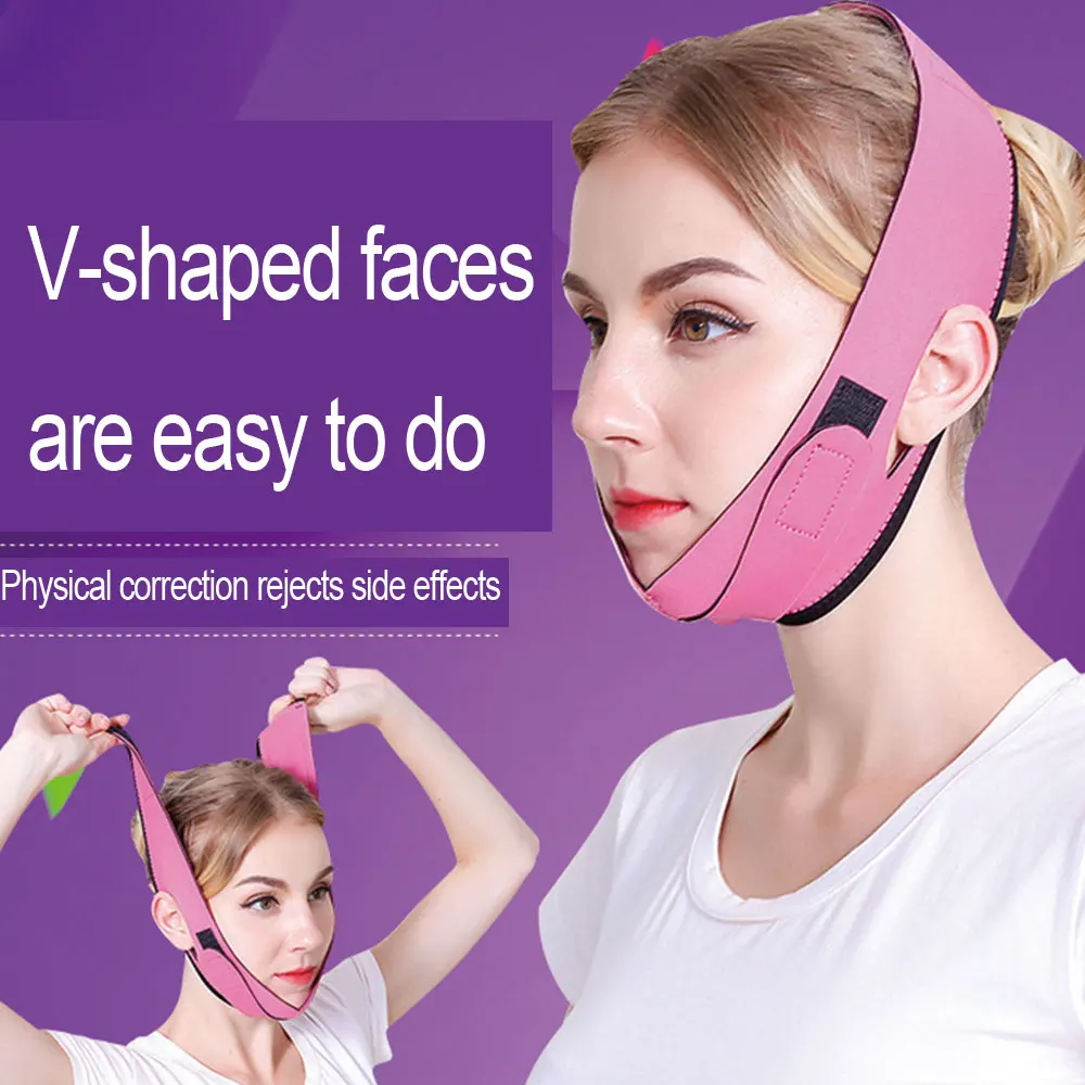 

Professional Face-lifting Face Slimming Thin Mask Bandage Face Lift Up Belt Sleeping Face-Lift Mask Massage Slimming Face Shaper