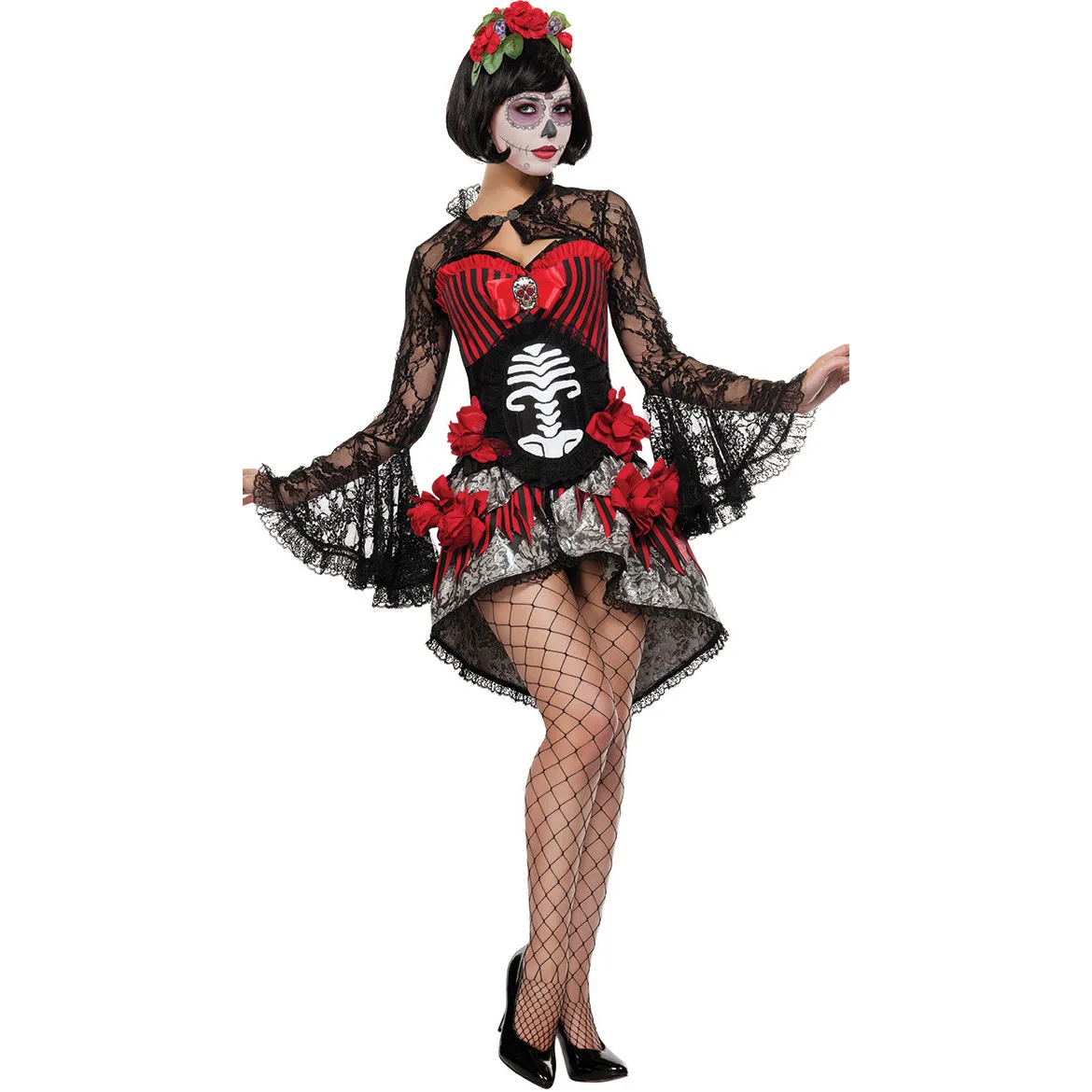

Character Play Europe And America Skeleton Ghost Bride Vampire Halloween Clothing Makeup Ball Demon Uniform
