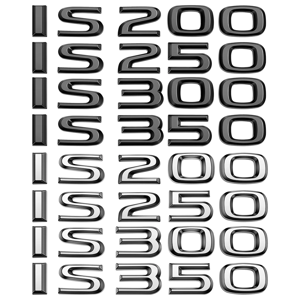 1719 NEW LEXUS IS300 LUXURY CHROME REAR TRUNK EMBLEM 2017 2018 2019