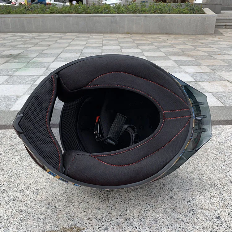 NITRINOS Nuevo casco de moto con cubierta completa para hombres y mujeres, casco electrico de carreras de coches, casco de moto