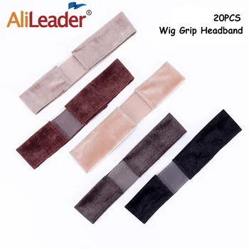 

Alileader 20Pcs/Lot Wig Grip Headband Wig Accessories Wig Grip Black Begie Brown Headband Comfortable Adjustable Wig Grip Band