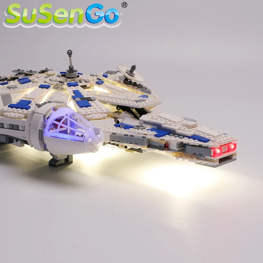 SuSenGo светодиодный светильник Набор для Story Kessel Run Millennium Block Falcon светильник ing набор совместим с 75212 05142(модель не входит в комплект