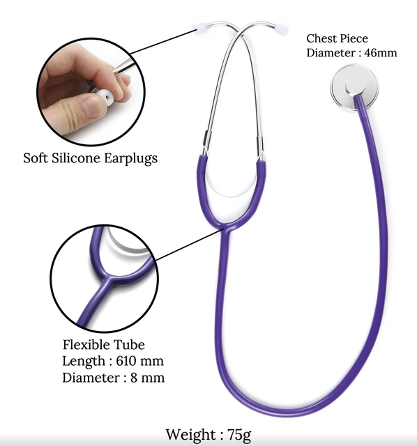 Professional Cardiology Single Head Stethoscope