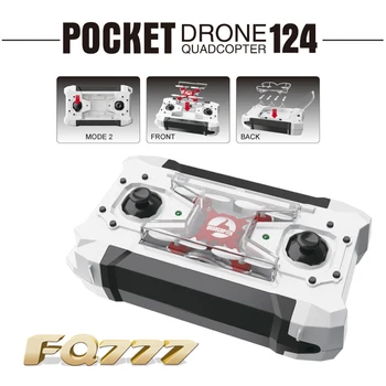 

FQ777-124 FQ777 124 RC Drone Micro Pocket Drone 4CH 6Axis Gyro Switchable Controller Mini quadcopter RTF RC helicopter Kid Toys