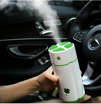 

400ML large capacity New clover night light humidifier USB mini car office desktop air humidifier for Car Home