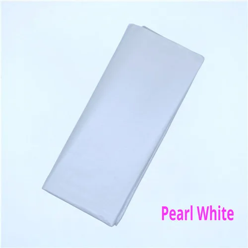 Pearl white 10 листов 50*66 см металлик и перламутровая цветная тканевая бумага одежда рубашка обувь подарочная упаковка крафт бумага товары для украшения дома - Цвет: Pearl white