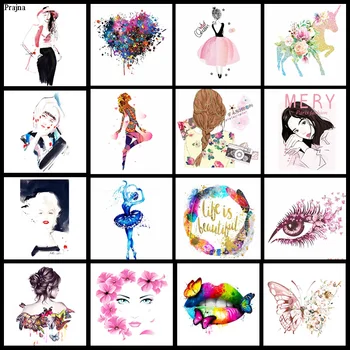 

Prajna Fashion Ballet Girls Patch Heat Transfer Vinyl Flower Butterfly Stripes Iron On Transfer For Clothing Stickers On Clothes