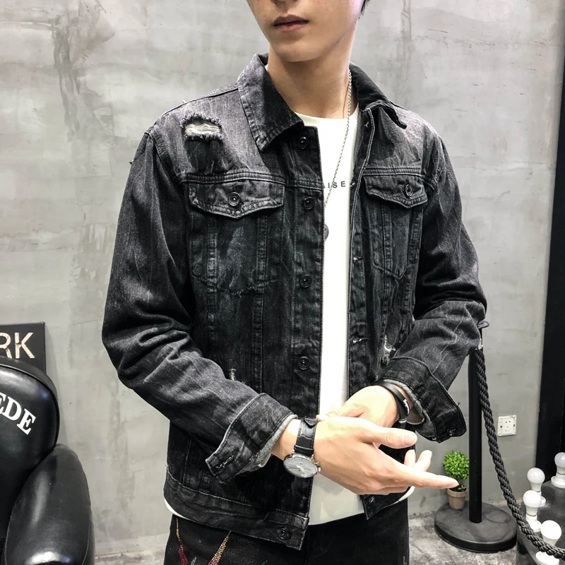 YASUGUOJI новинка 2019 хип хоп черная куртка Мужская в стиле панк с черепами заклепками