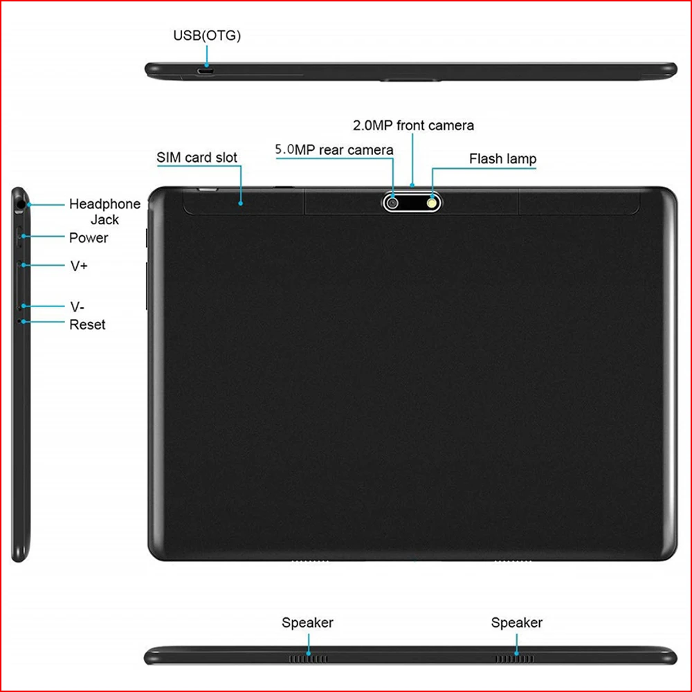 New Version Free Shipping Super 2.5D Tempered Glass 10 inch tablet PC Android 9.0 Wifi GPS tablette android Планшеты+Free Gifts