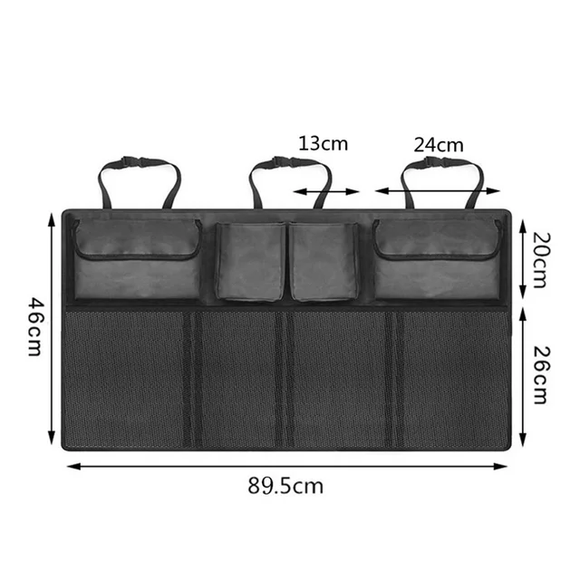 Car Multi-Pocket Trunk Organizer Large Capacity Folding Storage Bag Trunk Stowing and Tidying Trunk Organizer Car Accessories 5