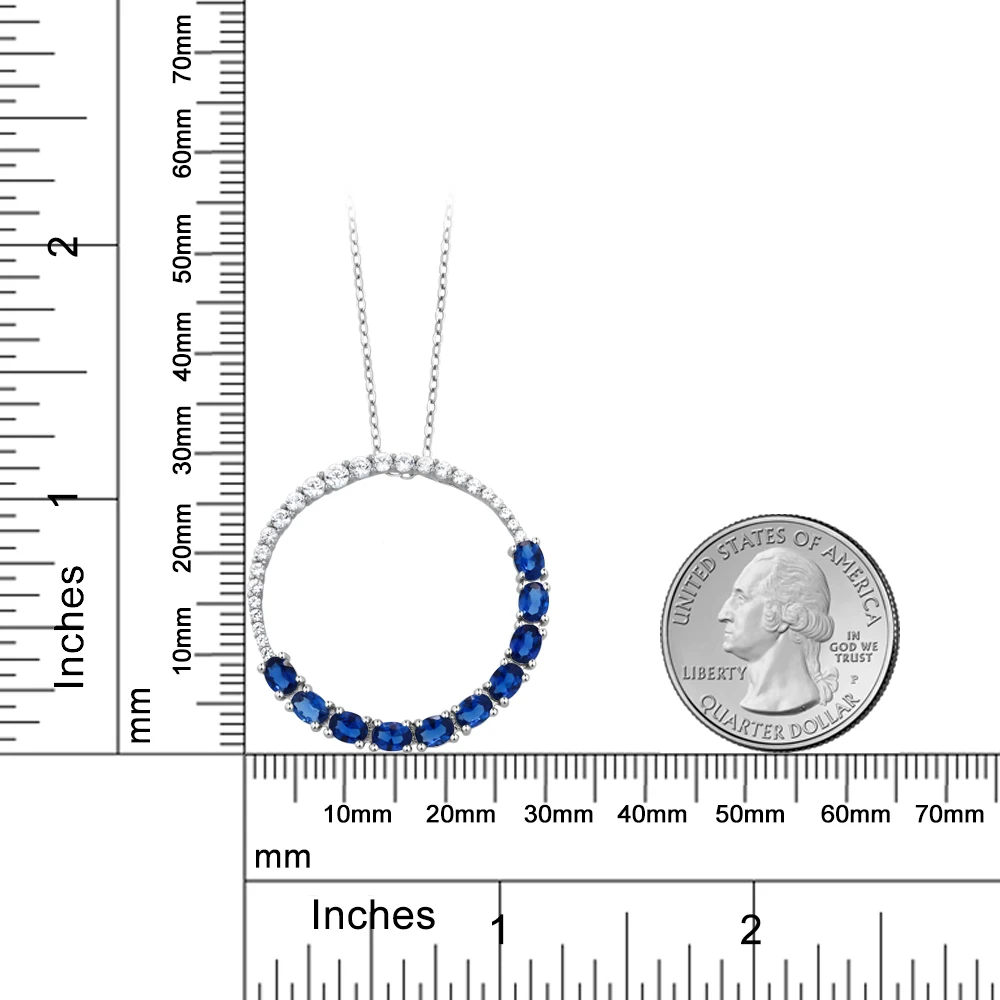 GemStoneKing 925 пробы серебряные ювелирные изделия 2,40 Cttw Натуральный Зеленый Перидот круг кулон ожерелье для женщин