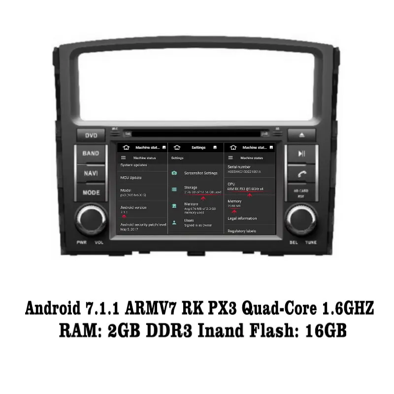 Liislee Android 7 1 2G RAM для Mitsubishi Pajero автомобиля Радио Аудио Видео Мультимедиа DVD плеер WIFI