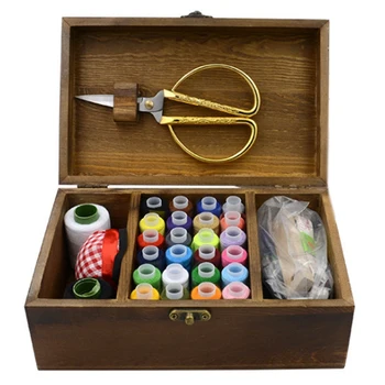 

With Lock Portable Sewing Box for Kitting Needles Tools Quilting Thread Stitching Embroidery Craft Sewing Kits