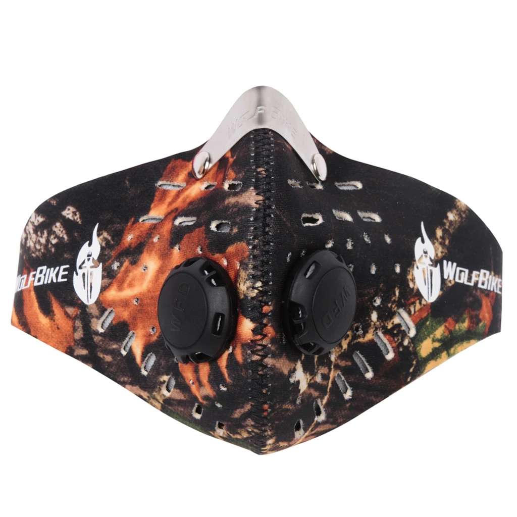 Cycling Bike Breathable Half Face Mask Filter Anti Dust Motorcycle Hiking Running Activated Carbon Protection Cycling Face Mask