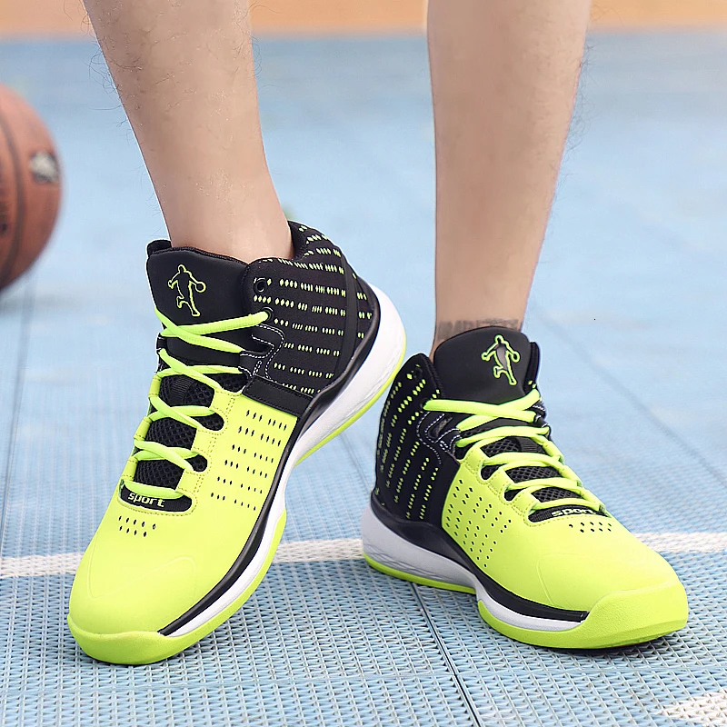 BOUSSAC Breathable Jordan Basketball Shoes Men Retro High-top Air Cushioning Sneakers Man Shockproof Sport Shoes Outdoor Male