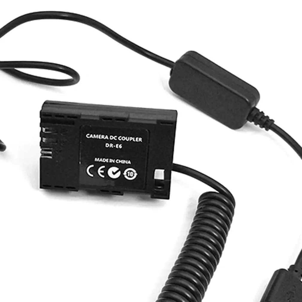 USB Мощность кабель женский 5,5 мм разъем с 8V регулятор для Камера Батарея соединитель прямого тока LP-E6 DR-E6/AC-PW20 NP-FW50/BLN1
