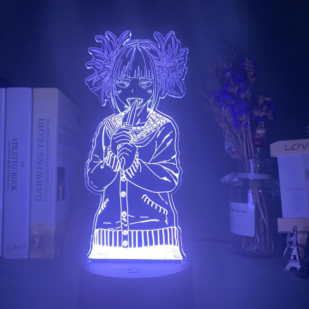 Светодиодный ночной Светильник My Hero academic Toga Himiko Подарочный для детей