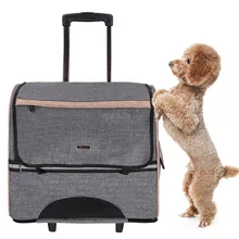 Outdoor Pet Dog Carrier Bag Pet Dog Trolley Bag New Out Double Shoulder Portable Travel Backpack Mesh Backpack NEW