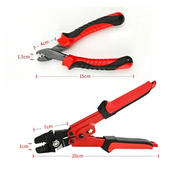 

Fishing Crimping Pliers for Fishing Line Barrel Sleeves Fishing Cutter Scissors for Grip Split Rings Fishing Tackle XT01