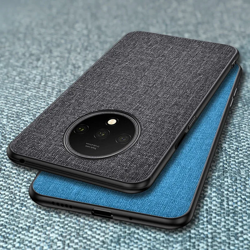 Чехол для телефона для OnePlus 7T 7 Pro 7 6T 6 тонкий гибридный тканевый мягкий бампер жесткий чехол из поликарбоната для One Plus 7T 7 Pro 6T 6